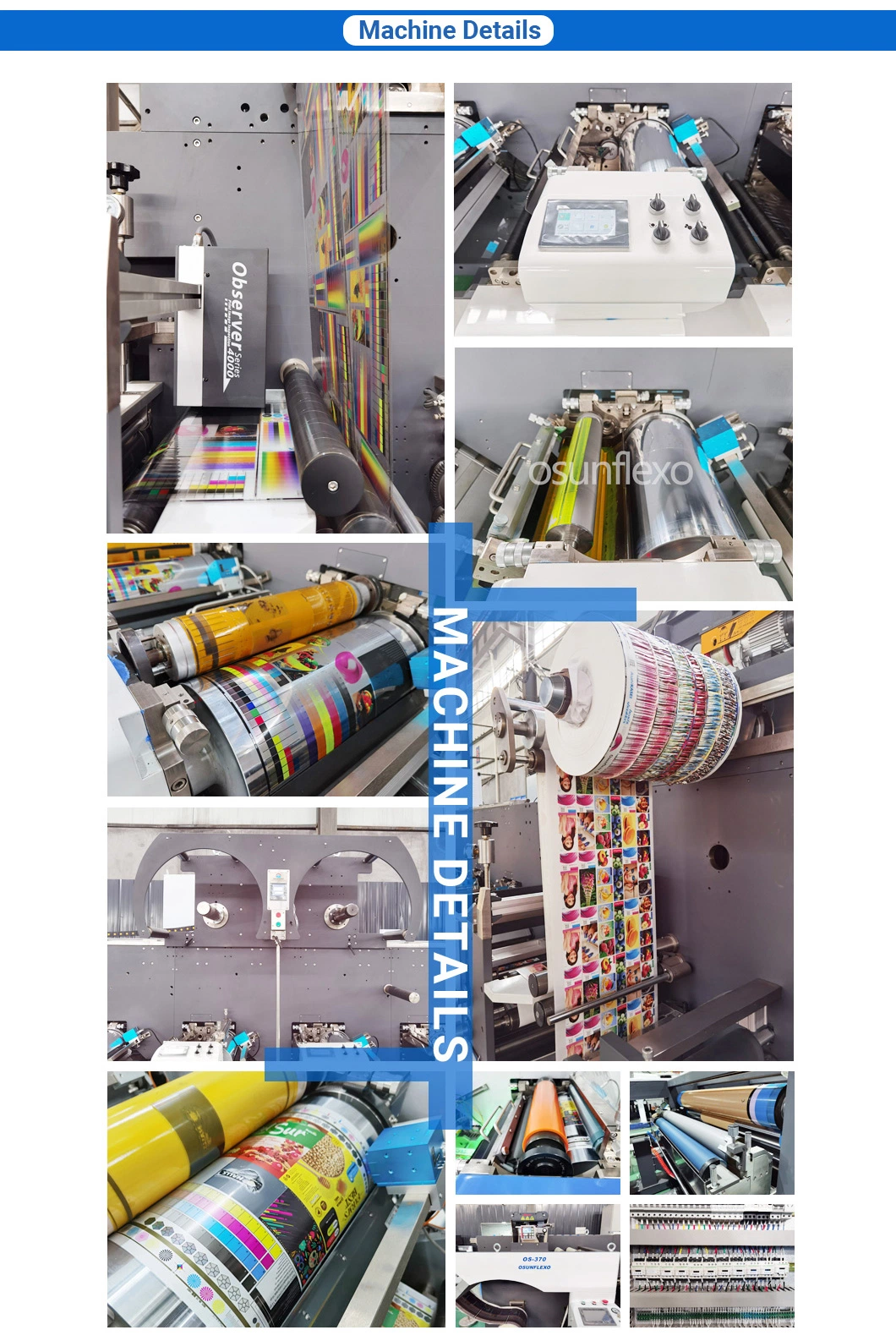 Osun High Reputation Platen Press Rotary Screen Packaging Paper Printing Machinery