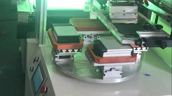 Высококачественная плоская ротационная печатная машина для шелкографии для печати на портативном источнике питания (HX