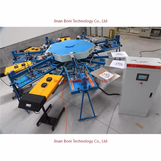 Производитель тканевых каруселей Роторные футболки Сумки Пластиковая батарея Машина для шелкографии на продажу